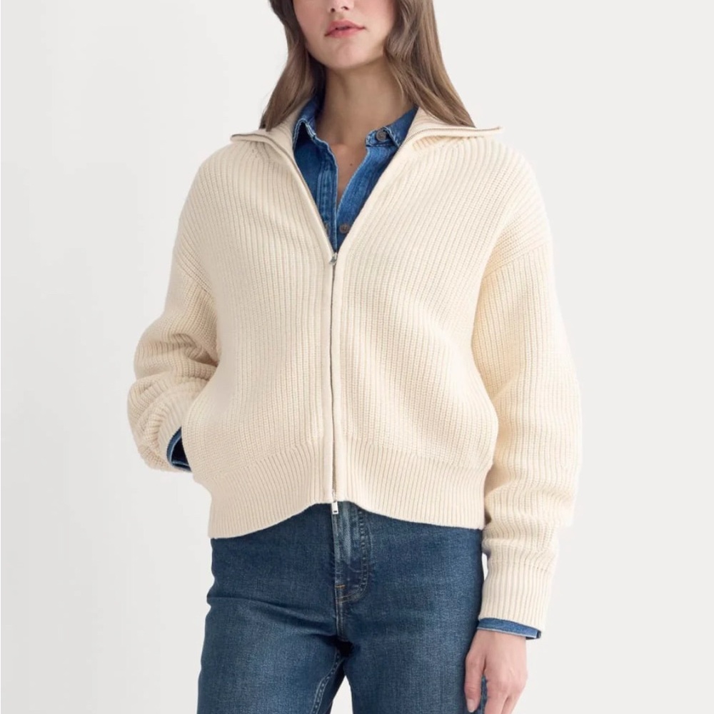 Everlane Cream Knit Sweater